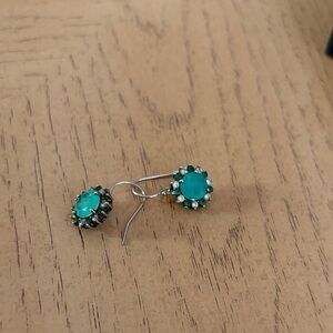 Elegant Green Stone Earrings